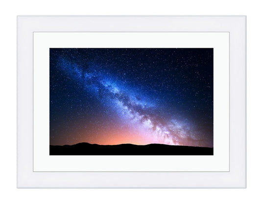 Night Landscape With Colorful Milky Way Framed Mounted Print Picture - FP32 - Art Fever - Art Fever