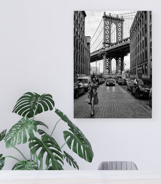 Oblivious - Iconic Manhattan Bridge Canvas Print Wall Art - 1X1268976 - Art Fever - Art Fever