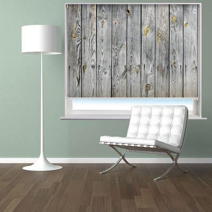 Old Knotted Wooden Plank Effect Printed Photo Picture Roller Blind - RB391 - Art Fever - Art Fever