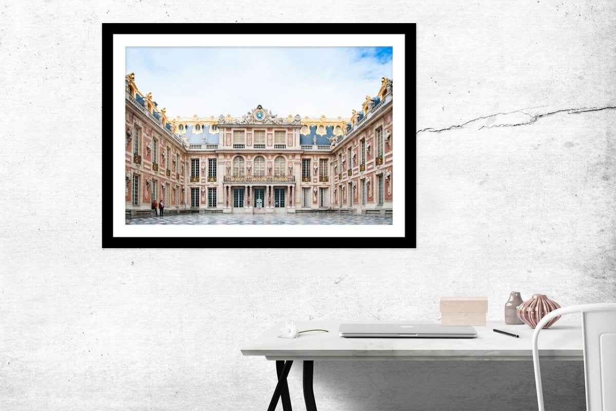 Outside View Of Marble Court At Palace Of Versailles Framed Mounted Print Picture - FP76 - Art Fever - Art Fever