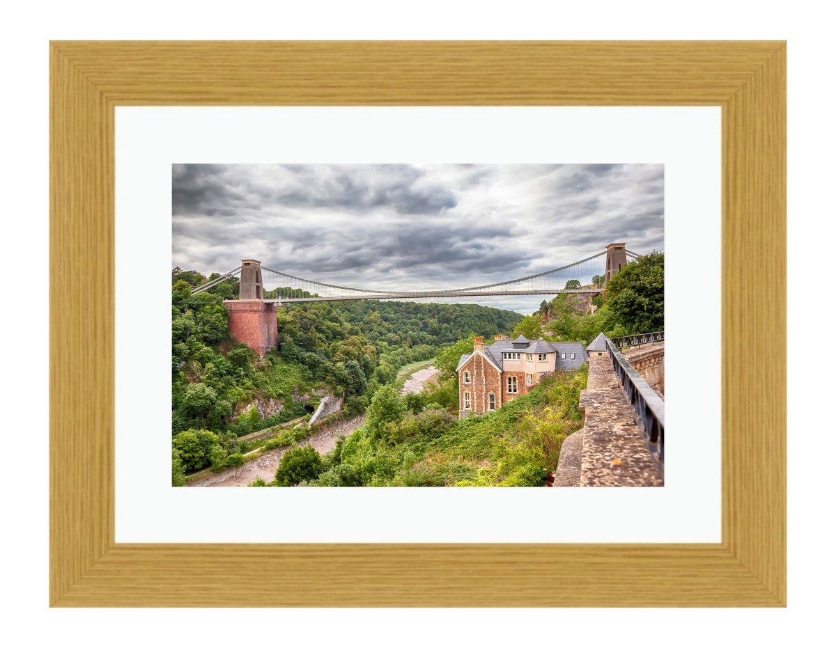Panorama Of Bristol Bridge Near Clifton Village Framed Mounted Print Picture - FP43 - Art Fever - Art Fever