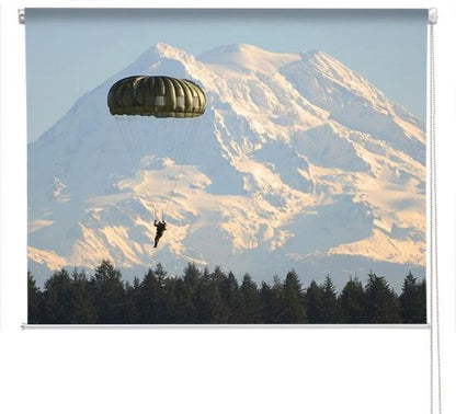 Paratrooper over Fort Lewis Printed Picture Photo Roller Blind - RB299 - Art Fever - Art Fever