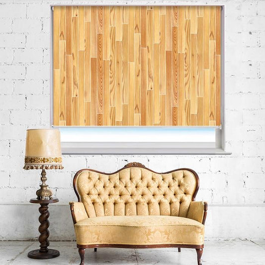Parquet Planks Effect Printed Photo Picture Roller Blind - RB400 - Art Fever - Art Fever