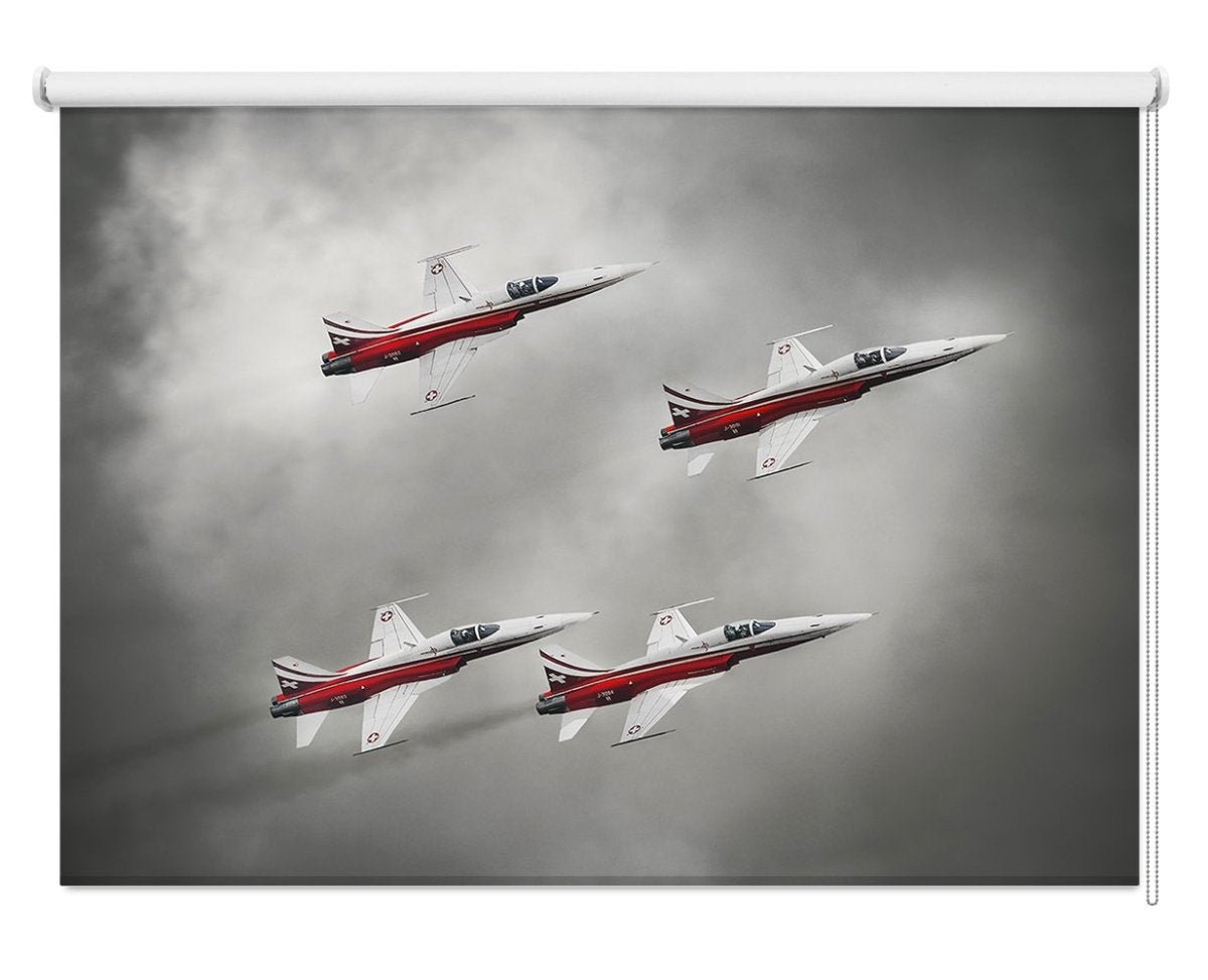 Patrouille Suisse Printed Picture Photo Roller Blind - 1X722500 - Art Fever - Art Fever