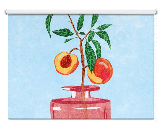 Peach Tree in Vase Printed Picture Photo Roller Blind - 1X2522103 - Pictufy - Art Fever