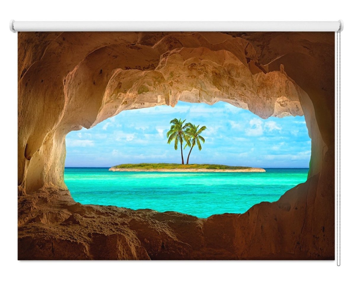 Peek Through to Paradise Printed Picture Photo Roller Blind - 1X776798 - Art Fever - Art Fever