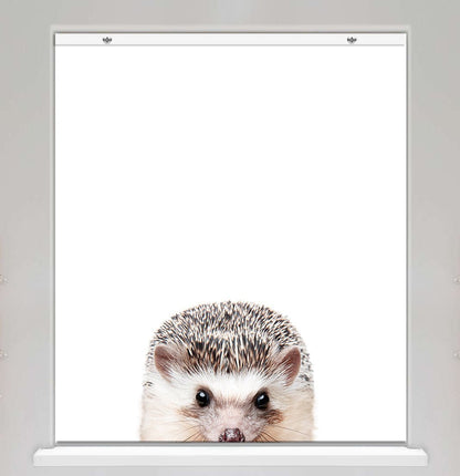 Peeking Hedgehog EasyBlock Printed Blackout Blind with Toggle attachment - EB31 - Art Fever - Art Fever