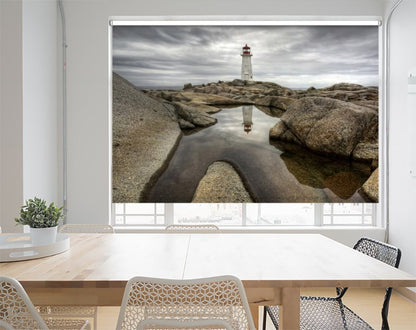 Peggy's Lighthouse Printed Picture Photo Roller Blind- 1X56630 - Art Fever - Art Fever