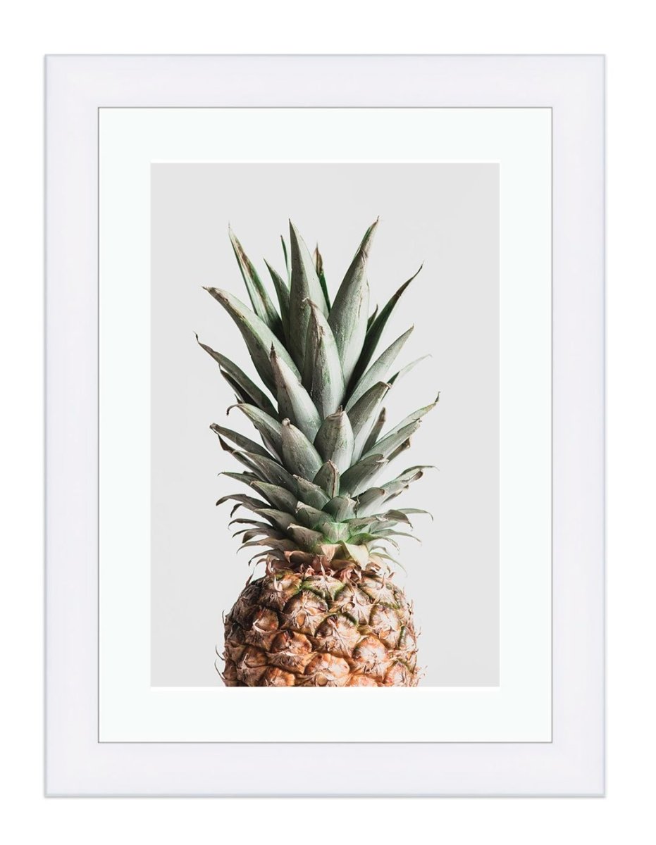Pineapple 3 Botanical Wall Art Framed Mounted Print Picture - FP-1X_13 - Art Fever - Art Fever