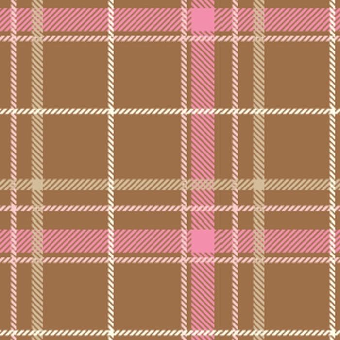 Pink Brown Tartan Plaid Pattern Printed Picture Photo Roller Blind - RB611 - Art Fever - Art Fever