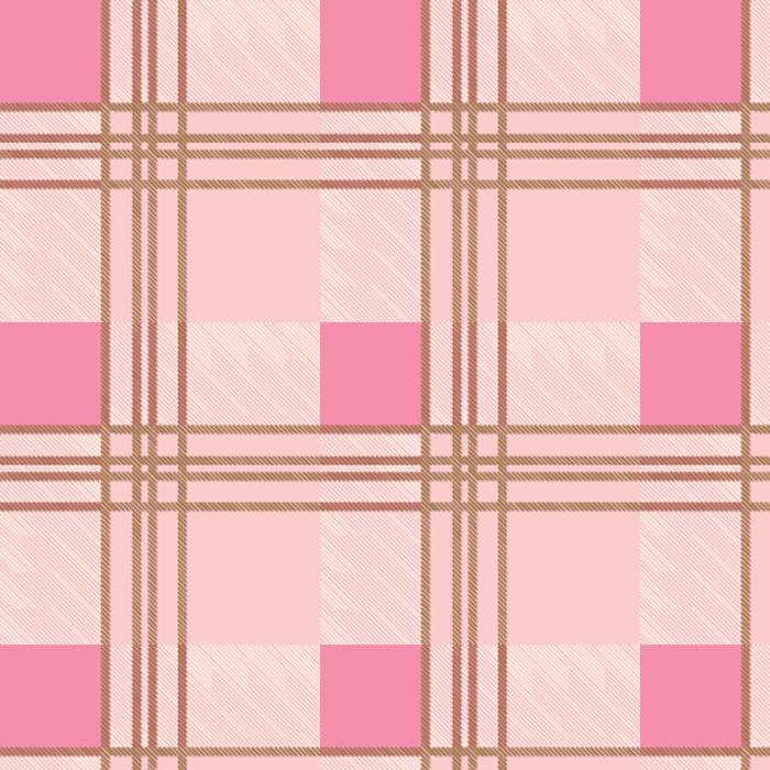 Pink Squares Tartan Plaid Pattern Printed Picture Photo Roller Blind - RB612 - Art Fever - Art Fever