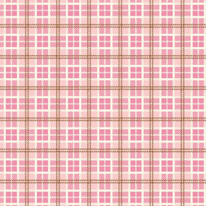 Pink Tartan Plaid Pattern Printed Picture Photo Roller Blind - RB614 - Art Fever - Art Fever
