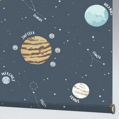 Planets & Space design Kids Blackout Fabric Roller - RB1644 - Art Fever - Art Fever