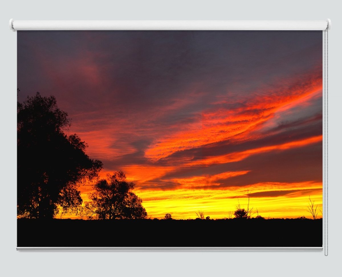Printed Picture Photo Roller Blind Australian Outback Sunrise - RB1025 - Art Fever - Art Fever