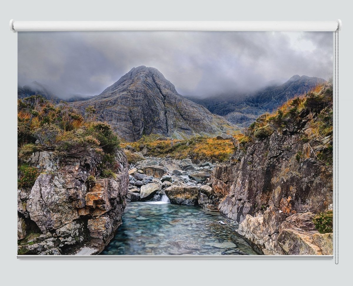 Printed Picture Photo Roller Blind Cloudy Morning In Fairy Pools, Glen Brittle, Isle Of Skye - RB10019 - Art Fever - Art Fever