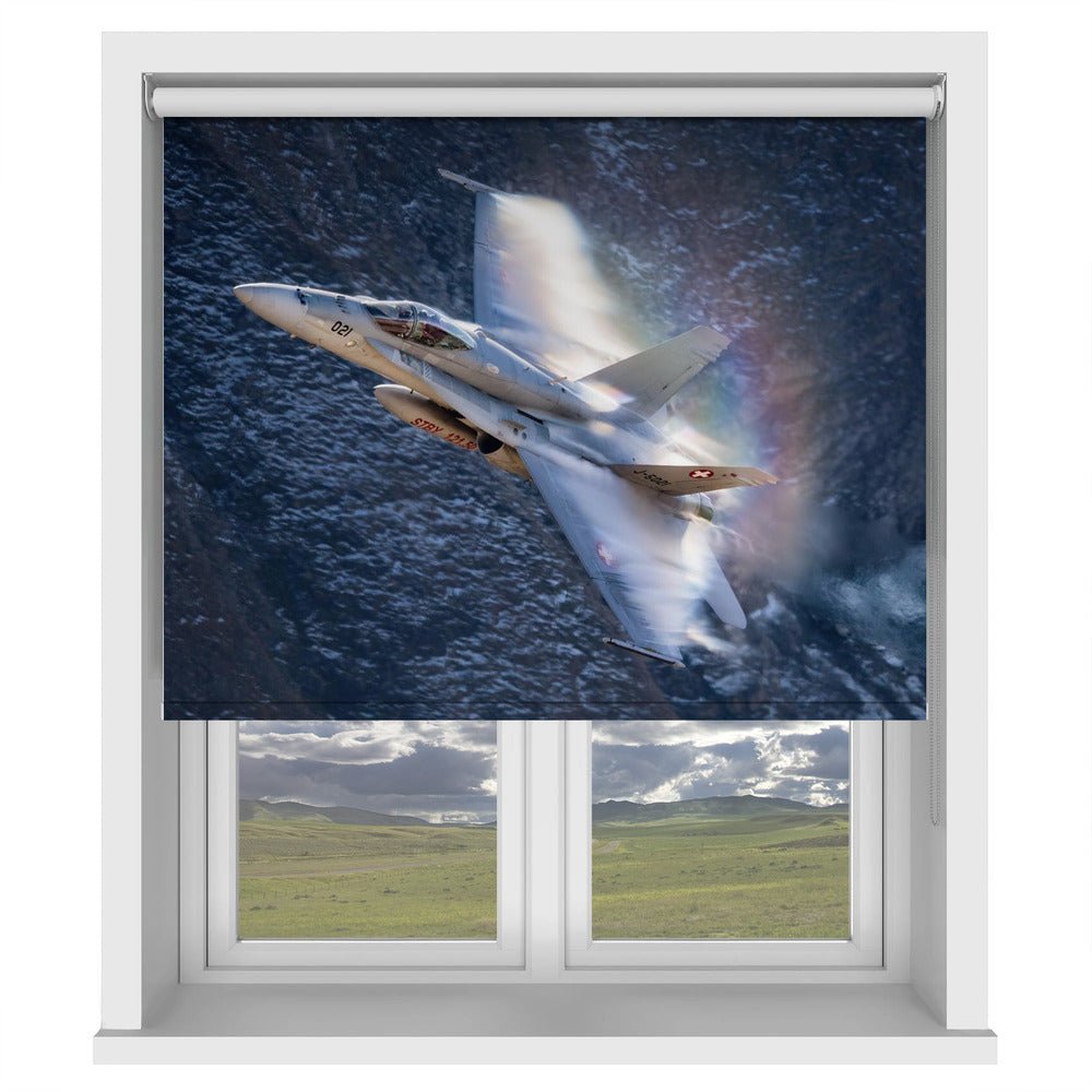 Rainbow Hornet Fighter Jet Plane Printed Picture Photo Roller Blind - 1X2128909 - Pictufy - Art Fever