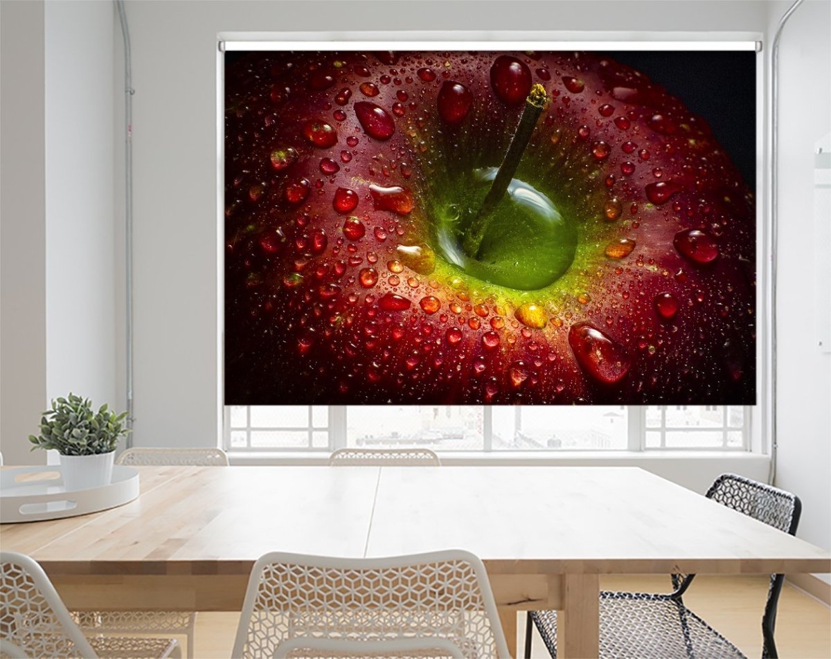 Red Apple Printed Picture Photo Roller Blind - 1X768279 - Art Fever - Art Fever