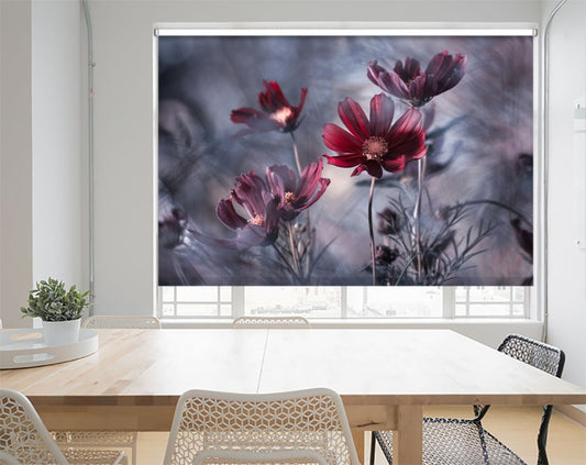 Red Blossom Passion Printed Picture Photo Roller Blind - 1X1618707 - Art Fever - Art Fever