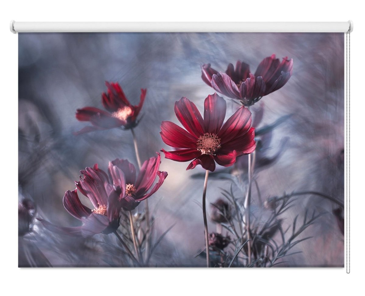 Red Blossom Passion Printed Picture Photo Roller Blind - 1X1618707 - Art Fever - Art Fever