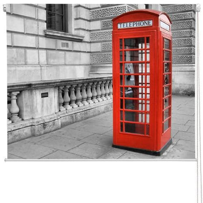 Red London phone box Printed Picture Photo Roller Blind - RB264 - Art Fever - Art Fever