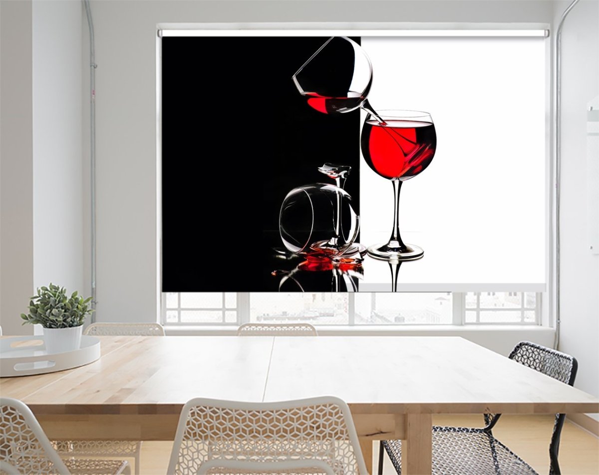 Red Wine Still Life Printed Picture Photo Roller Blind - 1X1097547 - Art Fever - Art Fever