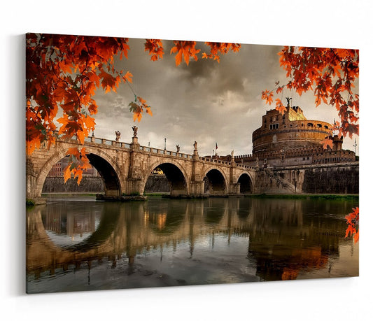 Roman Castle Of Saint Angelo In Autumn, Italy Canvas Print Picture - SPC274 - Art Fever - Art Fever