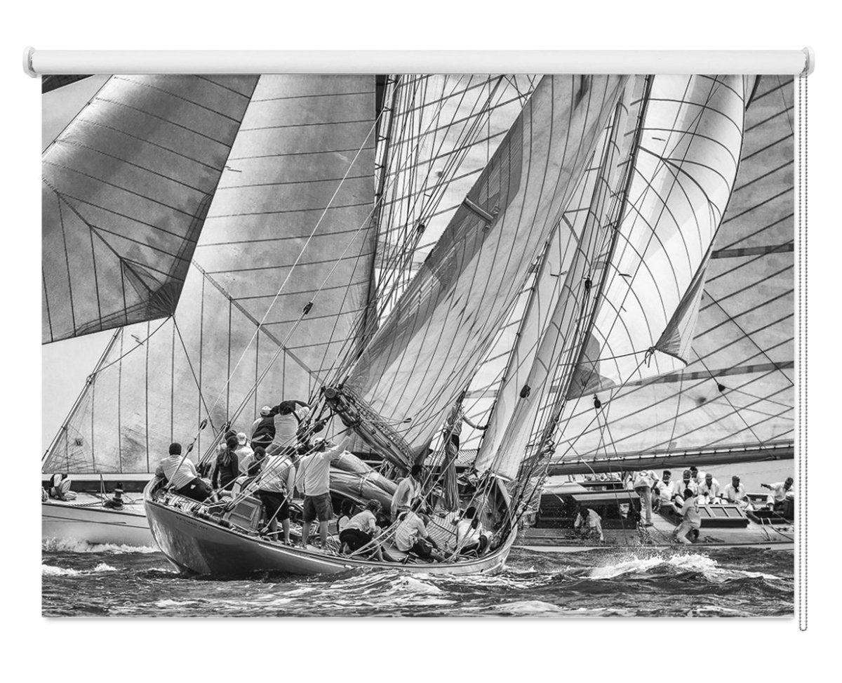 Sailboat Race Printed Picture Photo Roller Blind- 1X918185 - Art Fever - Art Fever