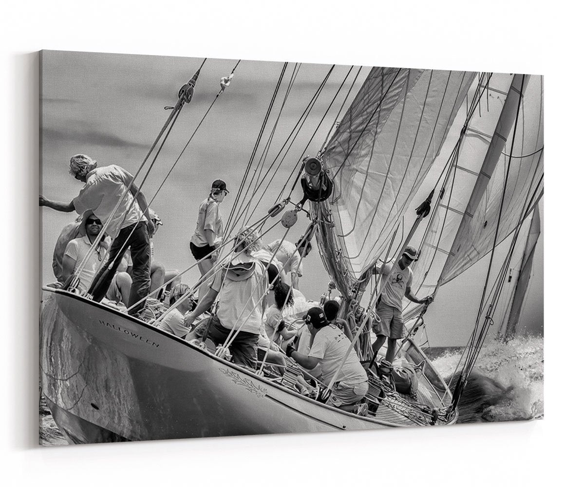 Sailing Boat French Riviera Canvas Print Picture - 1X1257356 - Art Fever - Art Fever
