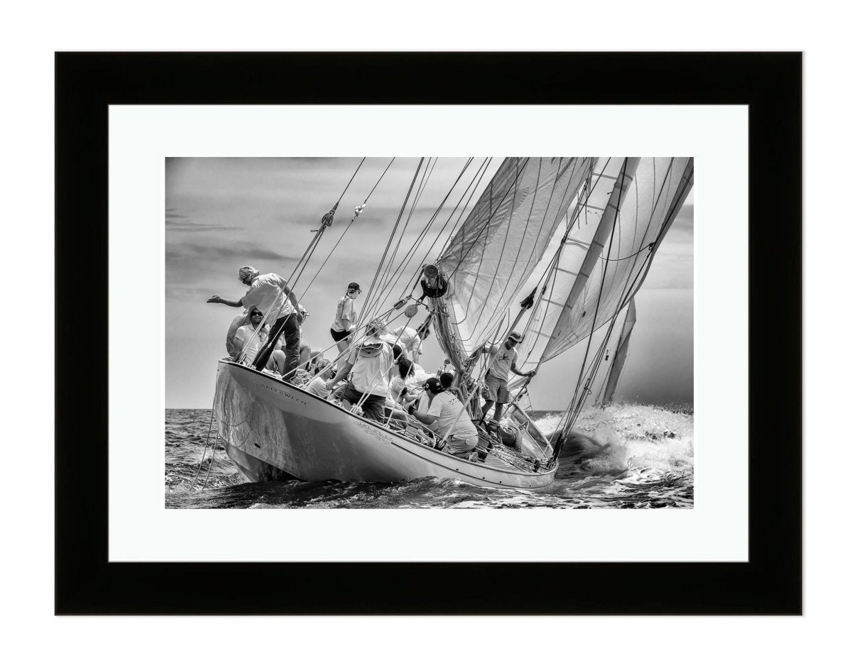 Sailing Boat French Riviera Wall Art Framed Mounted Print Picture - 1X1257356 - Art Fever - Art Fever