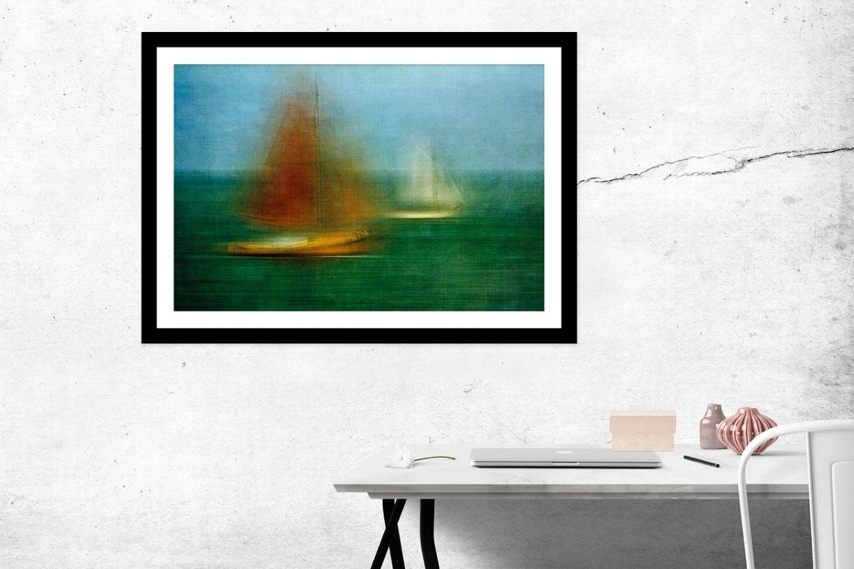 Sailing Boat Texture Wall Art Framed Mounted Print Picture - 1X1704928 - Art Fever - Art Fever