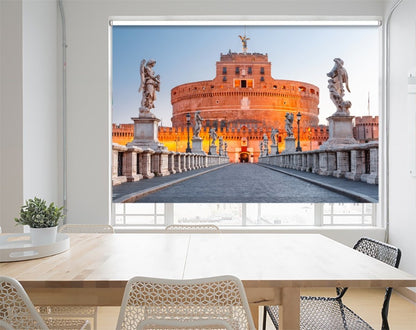 Saint Angel Castle And Bridge, Rome, Italy Printed Picture Photo Roller Blind - RB1092 - Art Fever - Art Fever