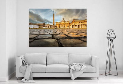 Saint Peter Square Vatican City, Rome Printed Canvas Print Picture - SPC166 - Art Fever - Art Fever