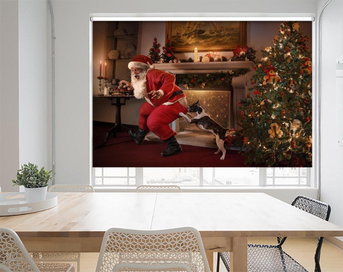 Santa Was Caught! Printed Picture Photo Roller Blind - 1X1240896 - Art Fever - Art Fever