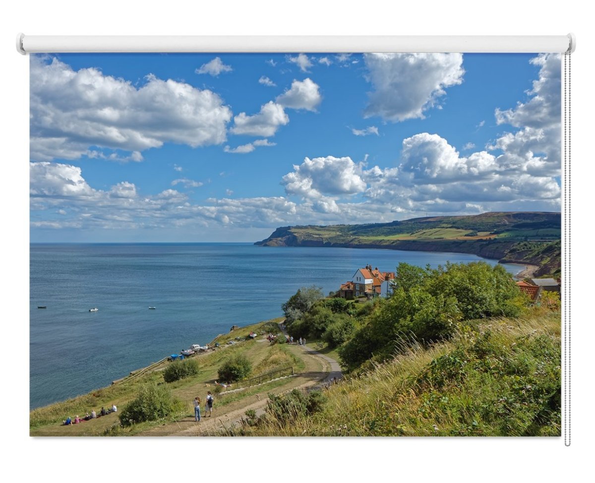 Scenic View Of Robin Hood’s Bay Printed Picture Photo Roller Blind - RB1083 - Art Fever - Art Fever