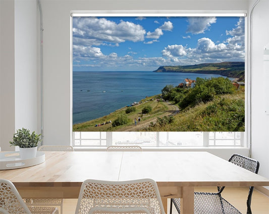 Scenic View Of Robin Hood’s Bay Printed Picture Photo Roller Blind - RB1083 - Art Fever - Art Fever