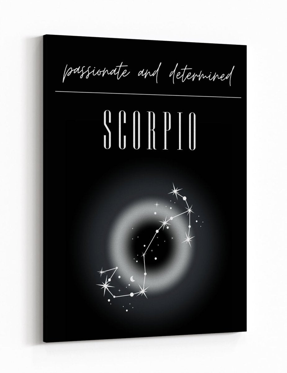 Scorpio Star Sign Zodiac Constellation Canvas Print Wall Art