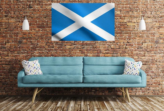 Scottish Flag Image Printed Onto A Single Panel Canvas - SPC48 - Art Fever - Art Fever
