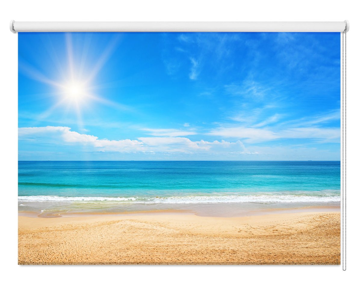 Seascape and Sun Printed Photo Picture Roller Blind - RB501 - Art Fever - Art Fever