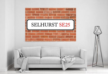 Selhurst SE25 Street Sign Canvas Print Picture - SPC242 - Art Fever - Art Fever
