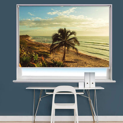 Serenity tropical beach Scene Image Printed Roller Blind - RB828 - Art Fever - Art Fever