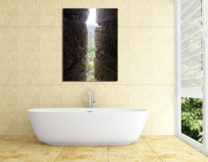 SH1 - View from a Chateau of Lastours - L'Aude, France Canvas Print Wall Art - Art Fever - Art Fever
