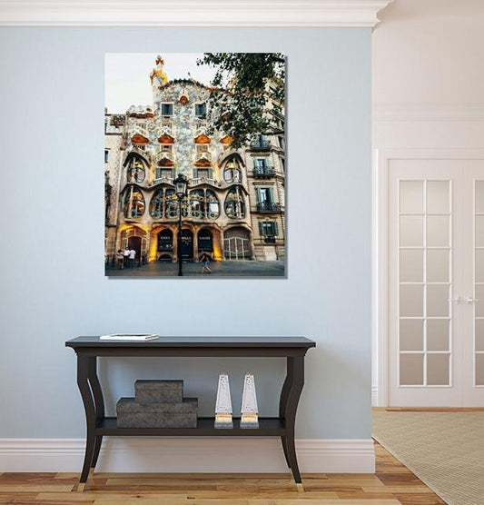 SH8 - Gaudi's Palau Guell, Barcelona Canvas Print Wall Art - Art Fever - Art Fever