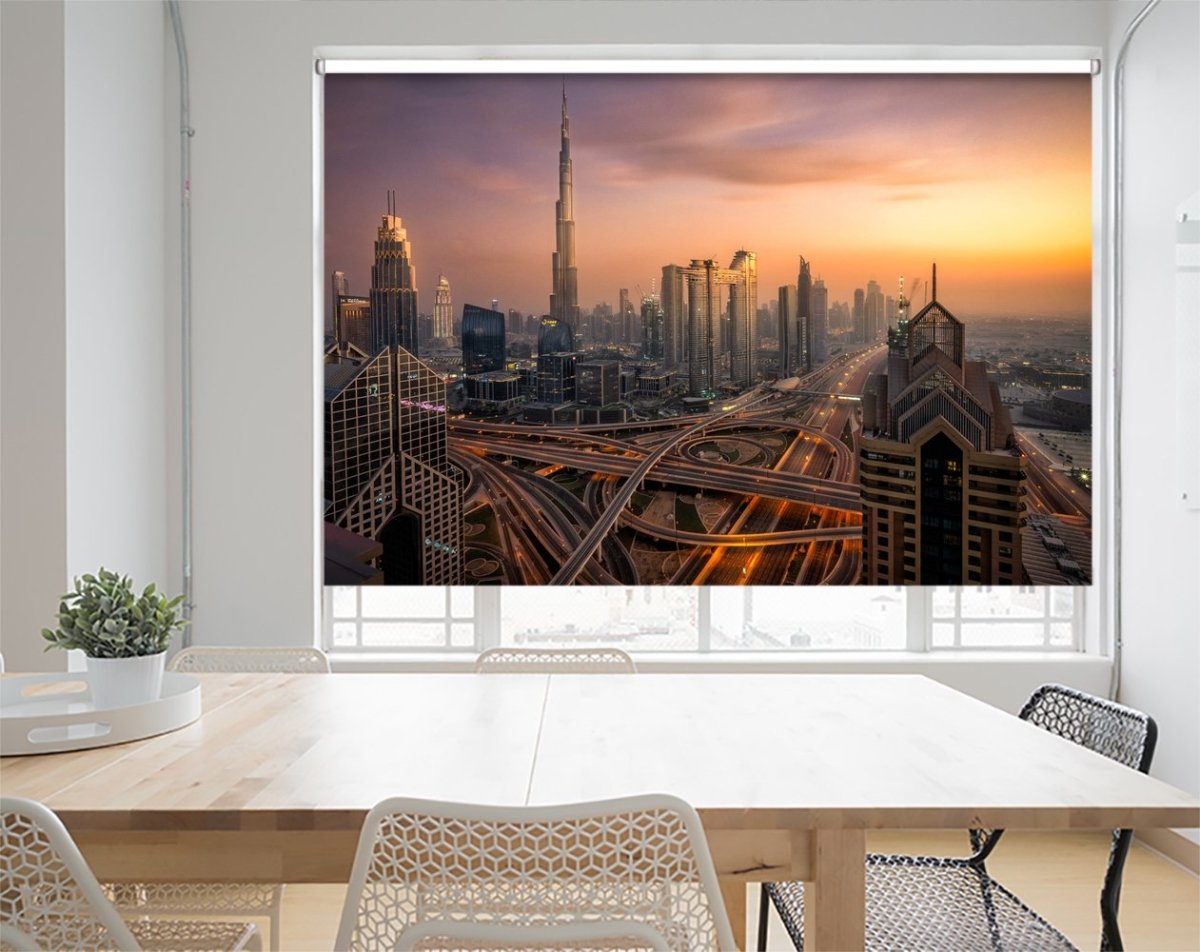 Skyscrapers of Dubai Printed Picture Photo Roller Blind- 1X1763984 - Art Fever - Art Fever