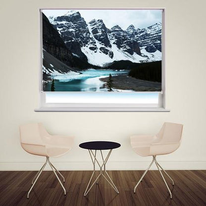 Snow in Peyto Lake Printed Picture Photo Roller Blind - RB222 - Art Fever - Art Fever