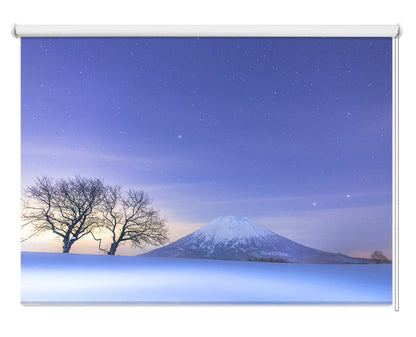 Snowfall on Mount Fuji Picture Photo Roller Blind - RB1929579 - Art Fever - Art Fever