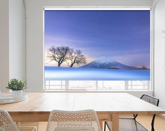 Snowfall on Mount Fuji Picture Photo Roller Blind - RB1929579 - Art Fever - Art Fever