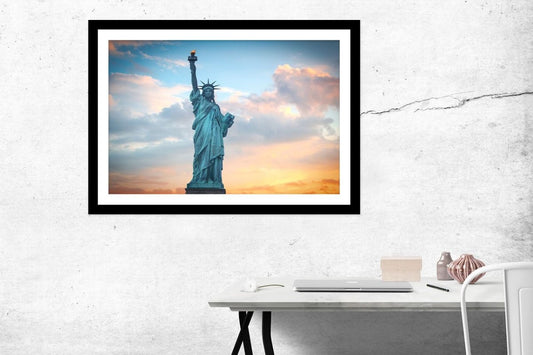 Statue Of Liberty New York City Framed Mounted Print Picture - FP5 - Art Fever - Art Fever