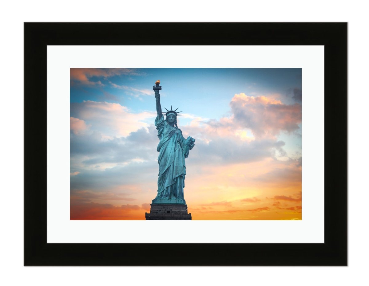 Statue Of Liberty New York City Framed Mounted Print Picture - FP5 - Art Fever - Art Fever