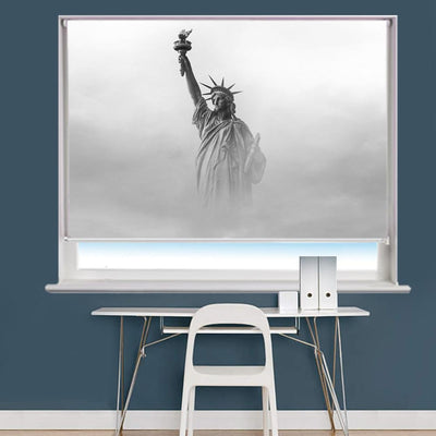 Statue of Liberty through the Fog Printed Picture Photo Roller Blind - RB703 - Art Fever - Art Fever