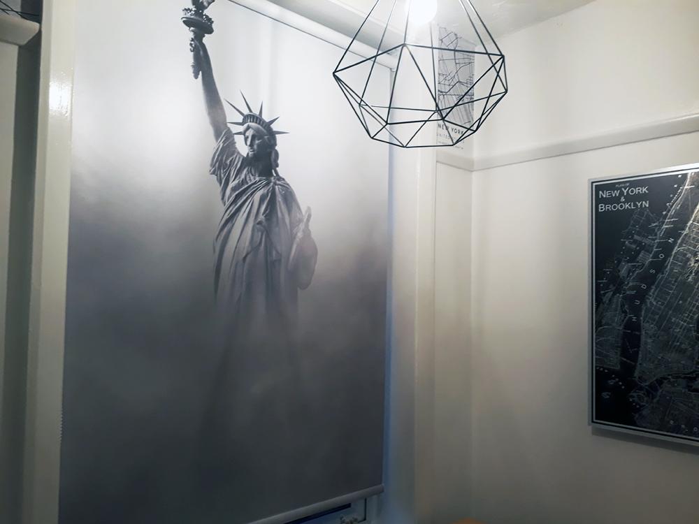 Statue of Liberty through the Fog Printed Picture Photo Roller Blind - RB703 - Art Fever - Art Fever
